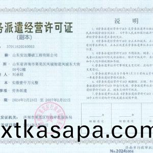 勞(lao)務(wu)派(pai)遣經(jing)營許可(ke)證